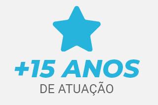 Mais de 15 anos de atuação.